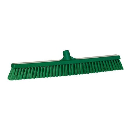 Remco Vikan 24in Combo Push Broom- Soft/Stiff, Green 31942